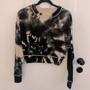 tie dye (slightly) cropped sweater